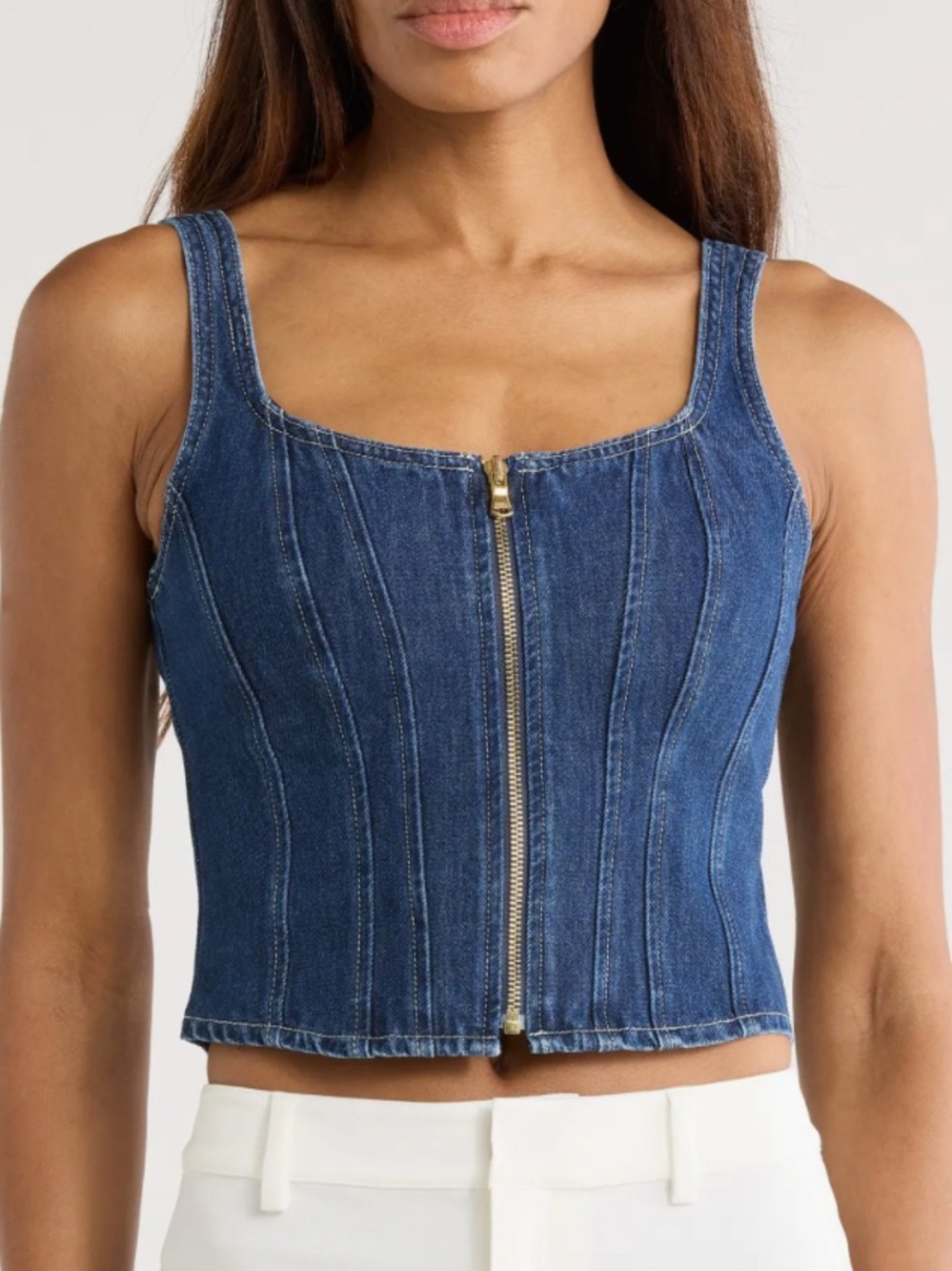 L'agence Elysia Zip Corset Tank Women's Sz 4 - NWT $330
